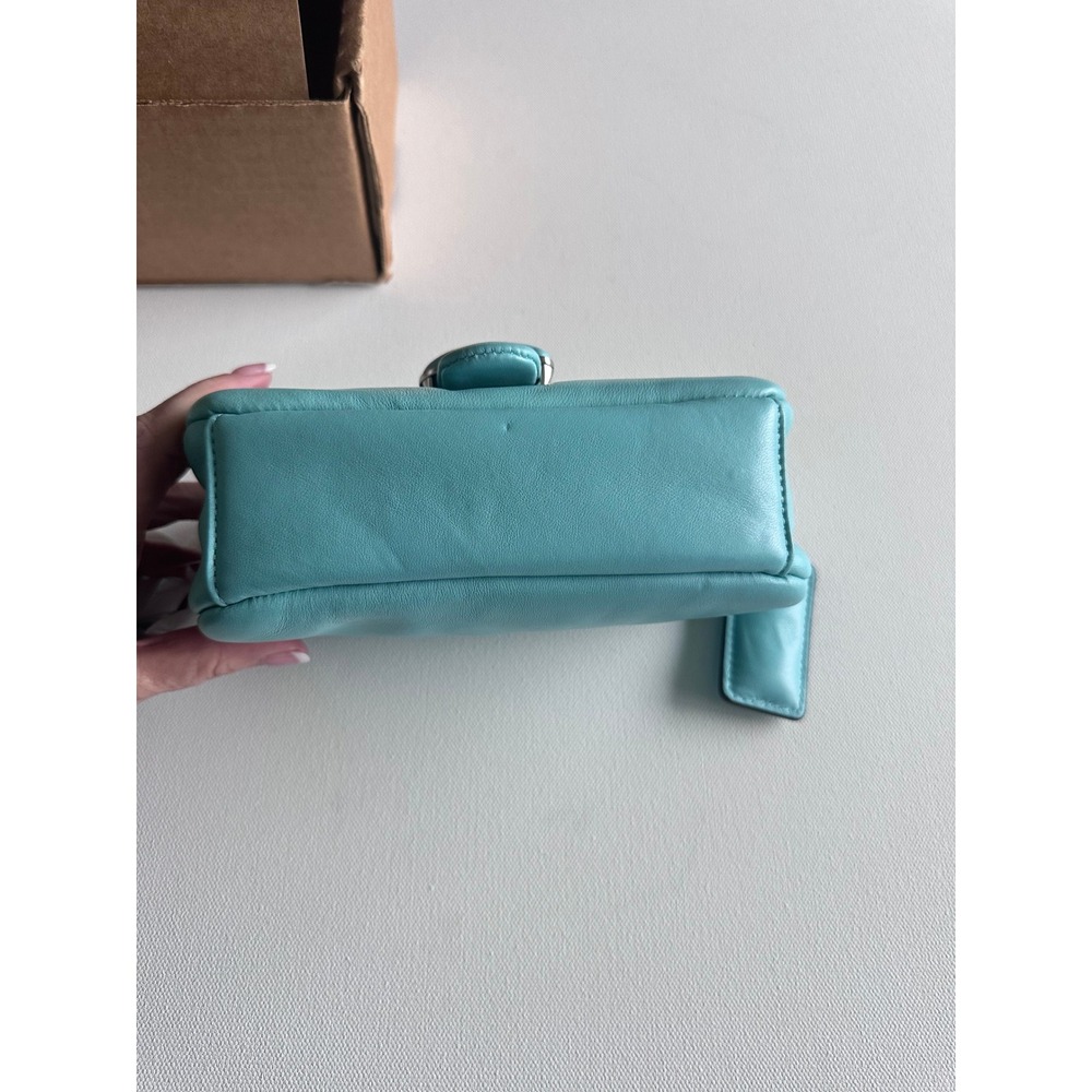 COACH Faded Blue Pillow Tabby Leather Shoulder Bag - Picture 8 of 11
